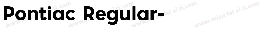 Pontiac Regular字体转换
